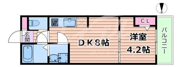 徳庵駅 徒歩9分 1階の物件間取画像